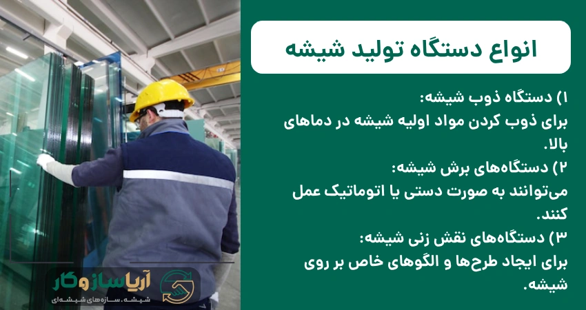 انواع دستگاه تولید شیشه