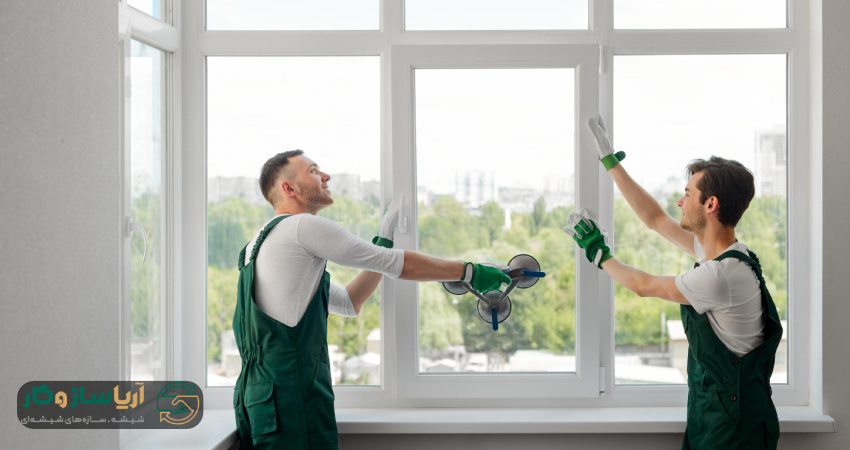 نحوه نصب پنجره upvc